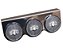 Kit Lanterna 3 Marias LED Cristal 12/24V Com Suporte em Inox - H3 - Imagem 1