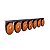 Kit Lanterna 7 Marias LED Ambar 12/24V Com Suporte em Ferro - H3 - Imagem 1