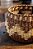 Cesto africana natural e marrom 27x27x17 - Imagem 3