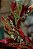 Guirlanda meio arco de Flores Naturais Desidratadas, tons vermelho e verde - Imagem 3