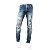 Calça Jeans Masculina Destroyed Estonado Super Skinny Fit Zune - Imagem 1