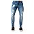 Calça Jeans Masculina Destroyed Com Respingos de Tinta Super Skinny Fit Zune - Imagem 1