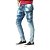 Calça Jeans Masculina Destroyed Estonada com Respingos Super Skinny Fit Zune - Imagem 1