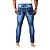 Calça Jeans Masculina Estonada Azul Escuro Skinny Zune - Imagem 2