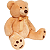 Urso Charles Chic Caramelo, Buba Toys, Multicor, Médio - Imagem 4