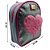 Bolsa Mochila Infantil Menina Love Coração De Pelúcia Azul - Imagem 2