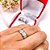 ALIANCA ACO INOXIDAVEL PRATA DETALHE FIO OURO CENTRAL 3MM - (UNIDADE) - Imagem 1