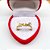 ANEL AÇO INOXIDÁVEL 2MM LOVE COM PEDRA CRISTAL - DOURADO - Imagem 1