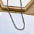 CORRENTE AÇO INOX GRUMET 1.2MM 60 CM - PRATEADO - Imagem 1