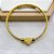 BRACELETE AÇO INOXIDÁVEL CORAÇÃO - DOURADO - Imagem 5