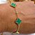 PULSEIRA  AÇO INOX DOURADA - TREVO VERDE - Imagem 2