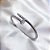 BRACELETE AÇO INOX INSPIRAÇÃO ALTA JOALHERIA - PRATEADO - Imagem 1