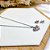 CONJUNTO COLAR E BRINCO AÇO INOX  PINGENTE LOVEU - PRATEADO - Imagem 2