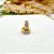 BRINCO AÇO INOX ARGOLINHA CLICK 3 FIOS STRASS - DOURADO - Imagem 2