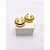 BRINCO AÇO INOX ARGOLA TRABALHADA - DOURADO - Imagem 1