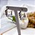 BRINCO AÇO INOX GEOMÉTRICO 3 FIOS TRABALHADA - PRATEADO - Imagem 3