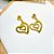 BRINCO AÇO INOX CORAÇÃO - DOURADO - Imagem 2