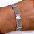 PULSEIRA BRACELETE AÇO INOX  AÇO BORBOLETA - PRATEADA - Imagem 3