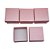 CAIXINHA DE PRESENTE  5X5CM ESTAMPA RELEVO - ROSA - Imagem 1