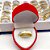 ALIANÇA AÇO INOXIDÁVEL DIAMANTADA LOVE FOREVER  - DOURADA - Imagem 3