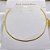 COLAR AÇO INOXIDÁVEL ACHATADO SEMI RÍGIDO 3.0MM 45CM - DOURADO - Imagem 1