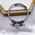 BRACELETE E BERLOQUES  EM AÇO INOX TREVO CRAVEJADO STRASS - PRATEADO - Imagem 4