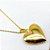 RELICÁRIO AÇO INOXIDÁVEL  45CM CORAÇÃO COM DETALHES VAZADOS - DOURADO - Imagem 6