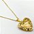 RELICÁRIO AÇO INOXIDÁVEL  45CM CORAÇÃO COM DETALHES VAZADOS - DOURADO - Imagem 4