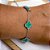 PULSEIRA AÇO INOX PRATEADA - TREVO VERDE - Imagem 3