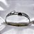 BRACELETE AÇO INOXIDÁVEL CORAÇÃO PRETO E PEROLADO - PRATEADO - Imagem 2