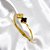 BRACELETE AÇO INOXIDÁVEL TREVO PRETO - DOURADO - Imagem 2