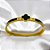 BRACELETE AÇO INOXIDÁVEL TREVO ESMALTADO DOURADO - PRETO - Imagem 3
