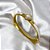 BRACELETE AÇO INOXIDÁVEL TREVO ESMALTADO DOURADO - PEROLADO - Imagem 1
