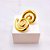 BRINCO AÇO INOXIDÁVEL ESPIRAL - DOURADO - Imagem 2