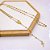 TERÇO BOLINHAS 60CM AÇO INOXIDÁVEL SÃO BENTO - DOURADO - Imagem 1