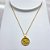 COLAR AÇO INOXIDÁVEL 45CM PINGENTE TREVO VAZADO CRAVEJADO STRASS - DOURADO - Imagem 1