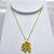 COLAR AÇO INOXIDÁVEL 45CM PINGENTE APAIXONADOS CRAVEJADO STRASS - DOURADO - Imagem 1