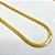 COLAR FITA / MALHA 3MM 45CM AÇO INOXIDÁVEL - DOURADO - Imagem 2