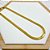 COLAR FITA / MALHA 3MM 45CM AÇO INOXIDÁVEL - DOURADO - Imagem 1