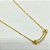 COLAR AÇO INOXIDÁVEL 45CM PINGENTE MADREPÉROLA - DOURADO - Imagem 2