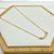COLAR AÇO INOXIDÁVEL 45CM PINGENTE MADREPÉROLA - DOURADO - Imagem 1