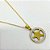 COLAR AÇO INOXIDÁVEL 45CM PINGENTE ESTRELA DE DAVI CRAVEJADO STRASS - DOURADO - Imagem 2