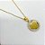COLAR AÇO INOXIDÁVEL 45CM PINGENTE CORAÇÃO CRAVEJADO STRASS - DOURADO - Imagem 2