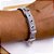 PULSEIRA BRACELETE  AÇO INOX ESTILO RELÓGIO - PRATEADA - Imagem 6