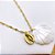COLAR AÇO INOXIDÁVEL 45CM  CONCHA PEROLADA DOURADO - BÚZIOS - Imagem 2