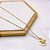 COLAR AÇO INOXIDÁVEL 45CM  CONCHA PEROLADA DOURADO - ESTRELA DO MAR - Imagem 2