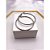 ARGOLA AÇO INOX 4CM  - PRATEADA - Imagem 1