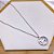 COLAR AÇO INOXIDÁVEL 45CM PINGENTE INSPIRE-SE  COM PEDRAS CRISTAL - PRATEADO - Imagem 1