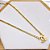 COLAR AÇO INOXIDÁVEL 45CM ELO FÍGARO PINGENTE INSPIRE-SE - DOURADO - Imagem 4