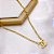 COLAR AÇO INOXIDÁVEL 45CM ELO FÍGARO PINGENTE INSPIRE-SE - DOURADO - Imagem 1